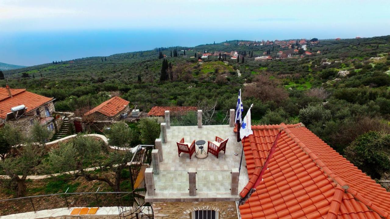 Villa Somatiana- Traditional Stone House , West Mani Thalámai Exteriör bild